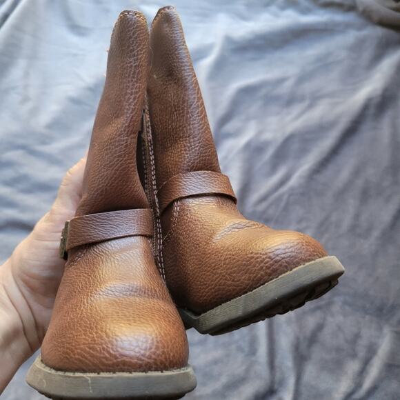 OshKosh BGosh Lumi Riding Boot Equestrian Little Girl 5 Faux Leather Zip Up Shoe - Picture 6 of 9